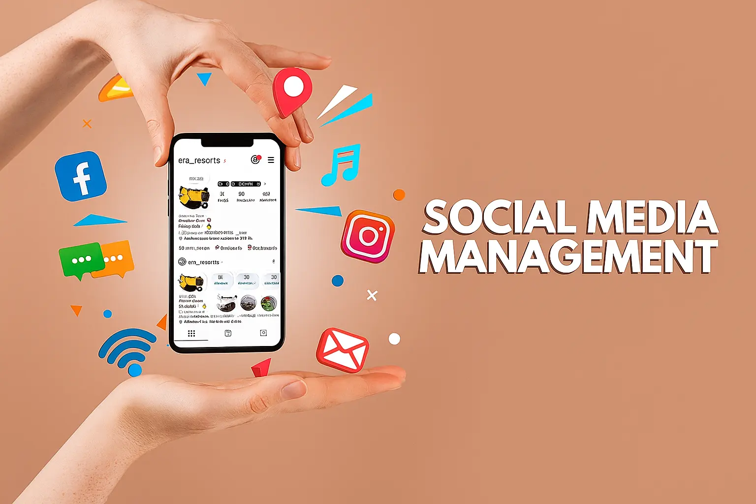 ERA Resorts social media management by Hooks Tech